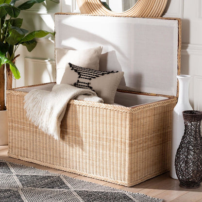 Caden Braided Natural Rattan Chest