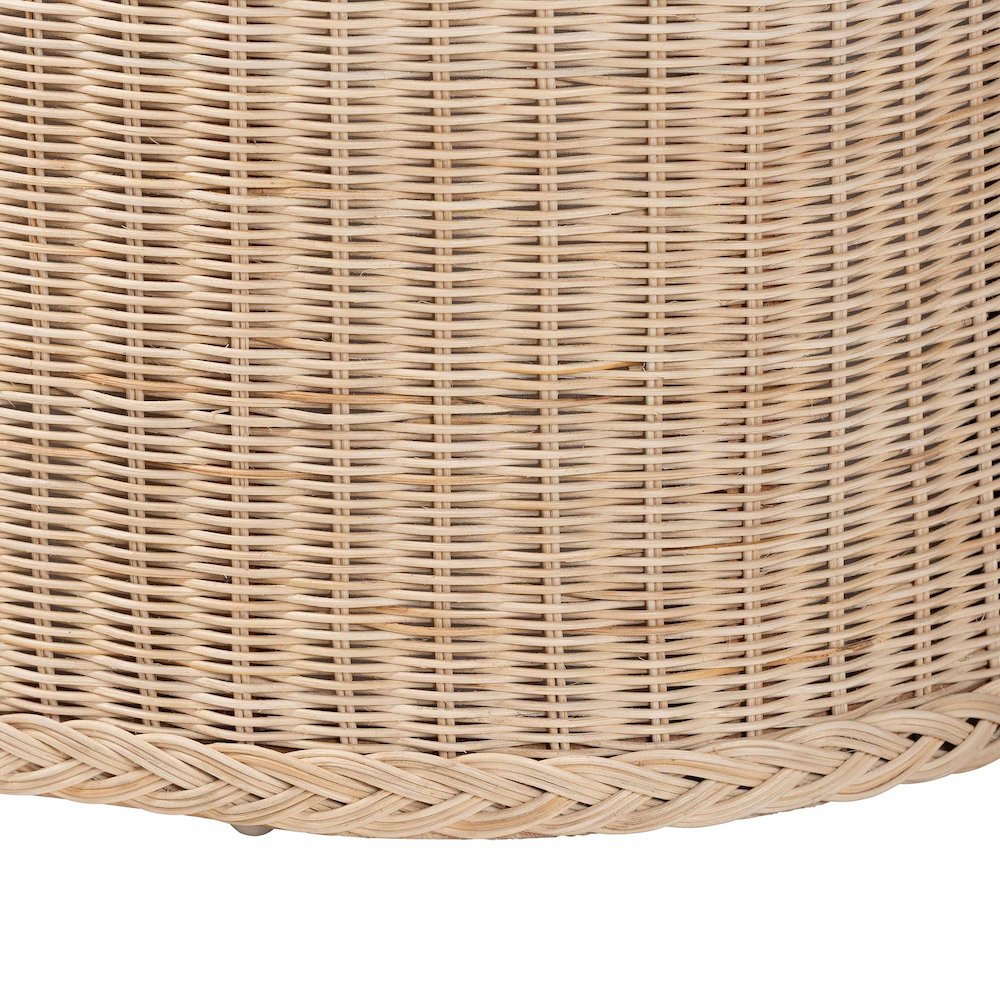 Barid Braided Natural Rattan Storage Bench