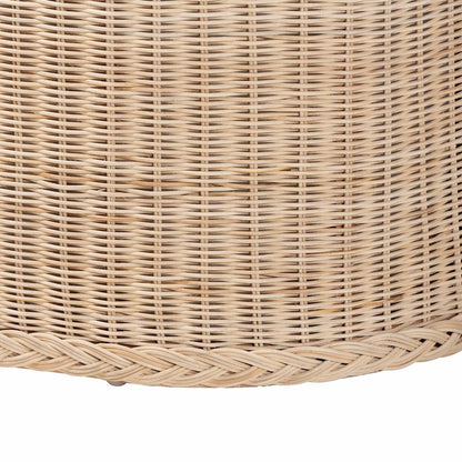 Barid Braided Natural Rattan Storage Bench