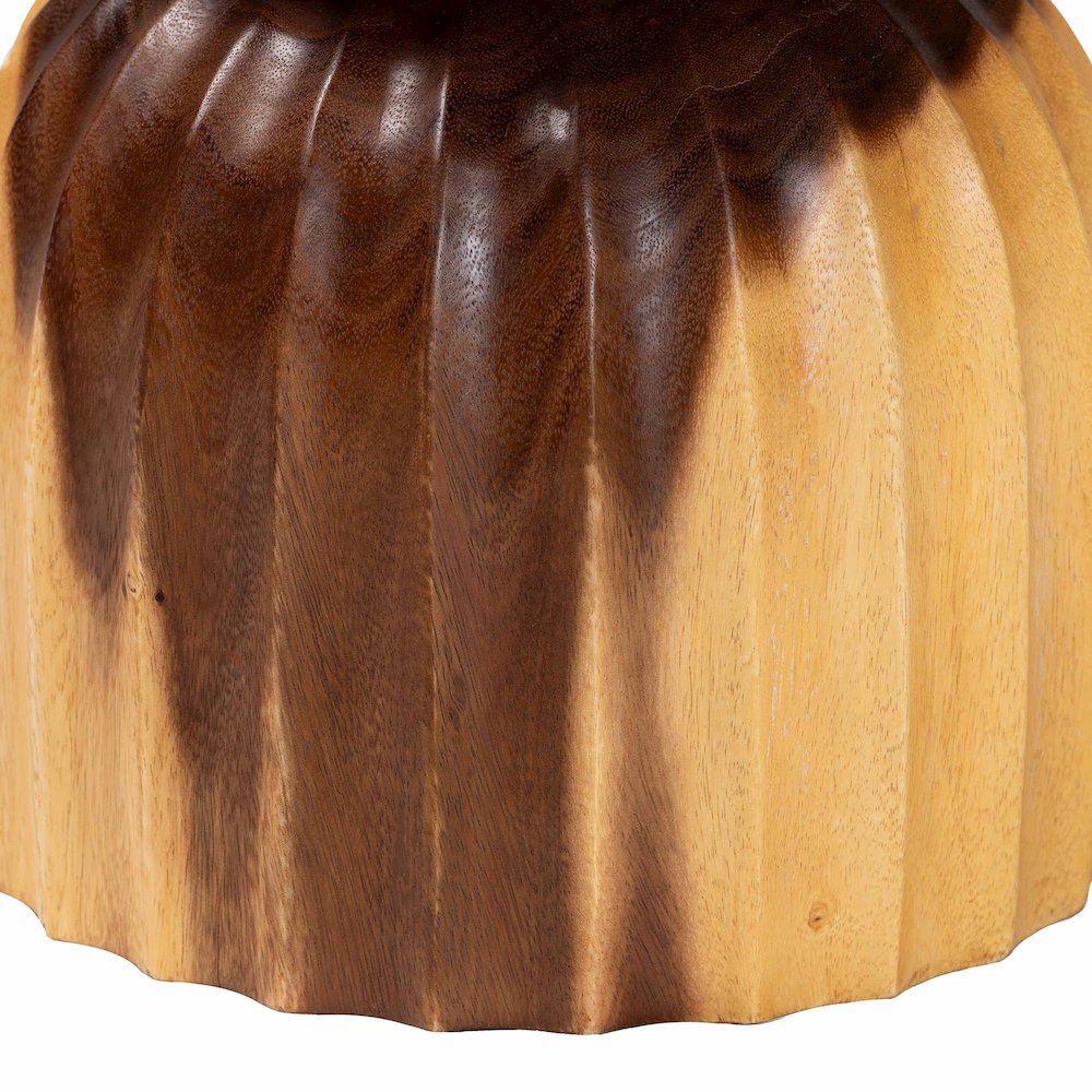 Noleta Hand-carved Suar Wood Side Table
