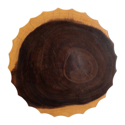 Noleta Hand-carved Suar Wood Side Table