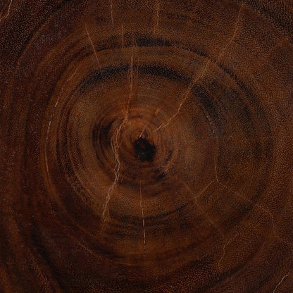 Fuchsia Hand-carved Suar Wood Side Table