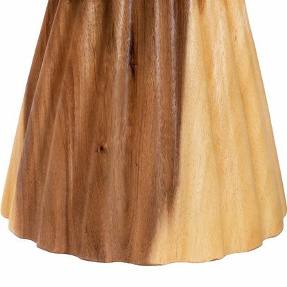 Alara Hand-carved Suar Wood Side Table