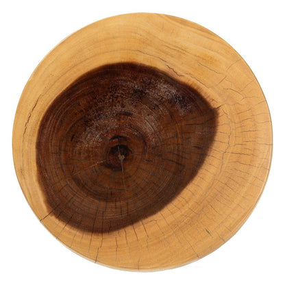 Alara Hand-carved Suar Wood Side Table