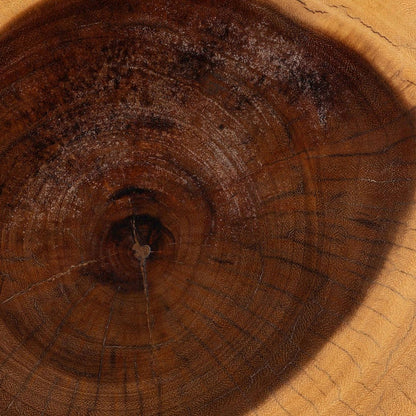 Alara Hand-carved Suar Wood Side Table