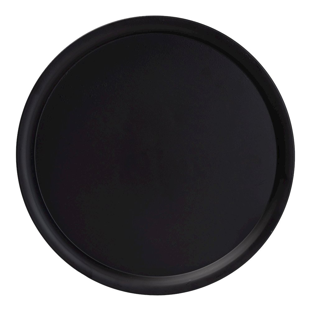 Webb Black Metal Pedestal Side Table - Modern Accent Table