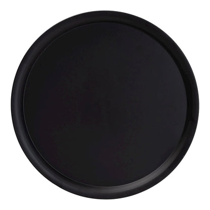 Webb Black Metal Pedestal Side Table - Modern Accent Table