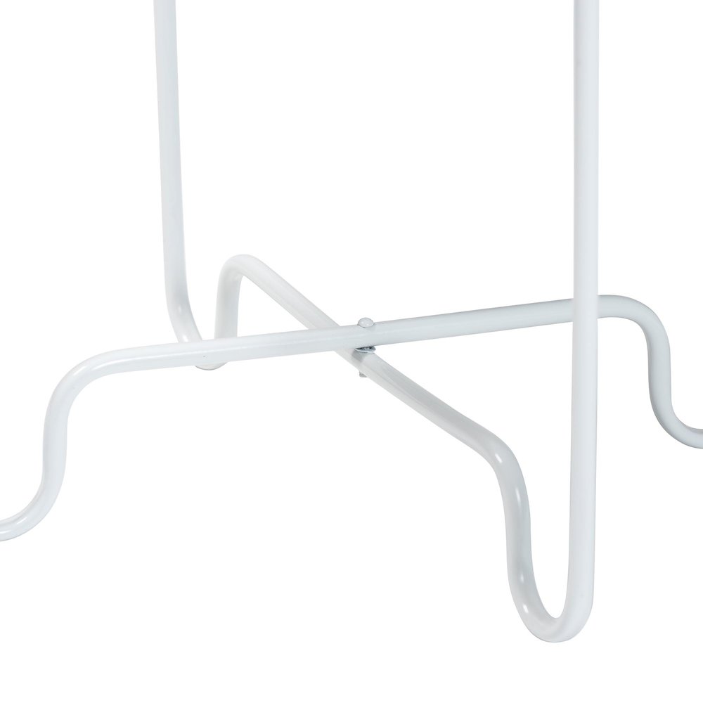 Laverne White Metal Side Table