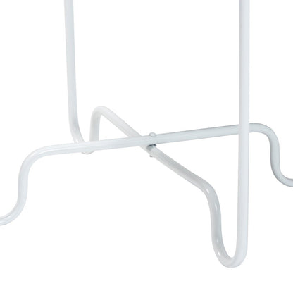 Laverne White Metal Side Table