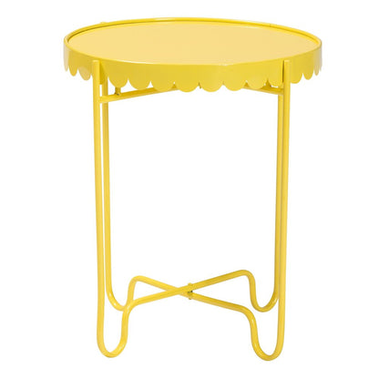 Laverne Yellow Metal Side Table