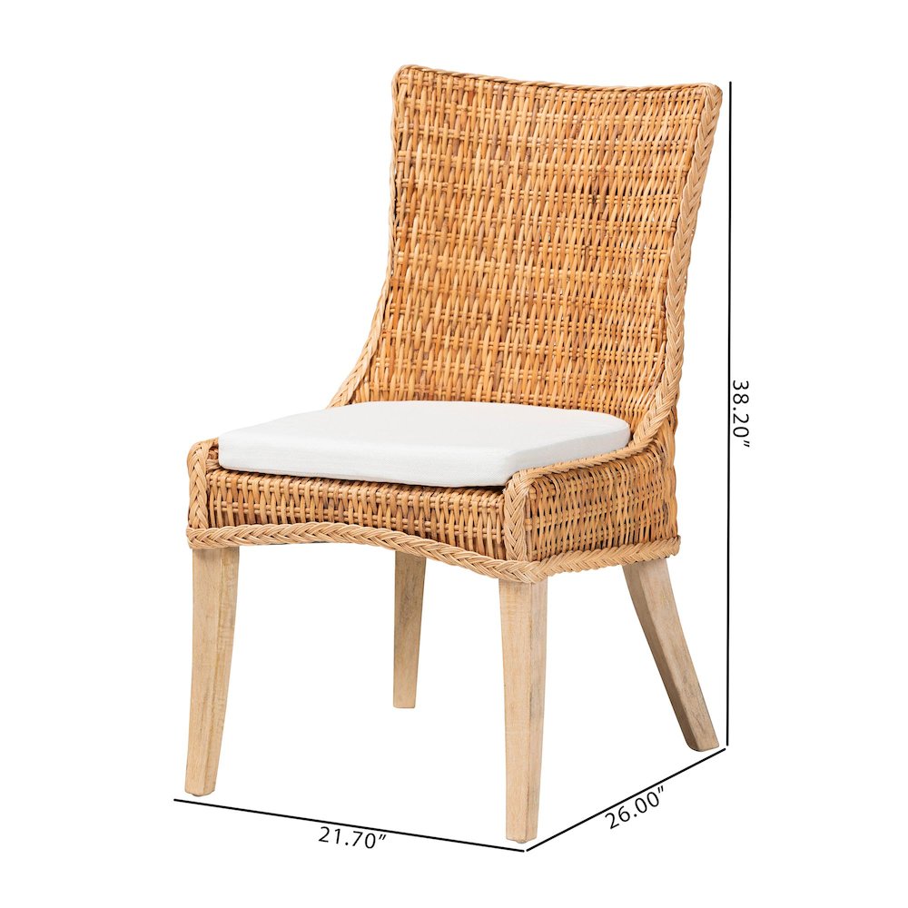 Derris Natural Rattan Dining Chair