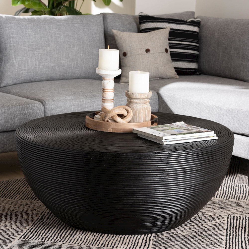 Tokyo Laminated Natural Rattan Coffee Table