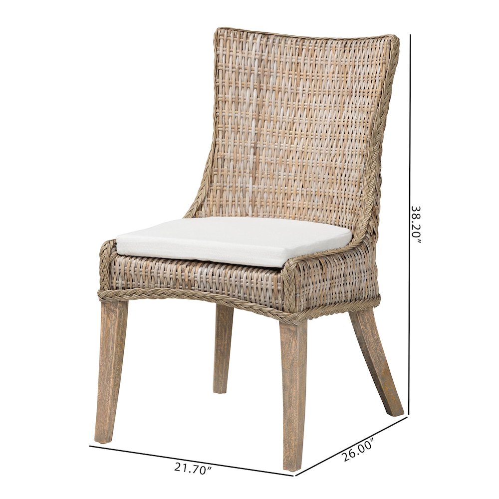 Derris Natural Rattan Dining Chair