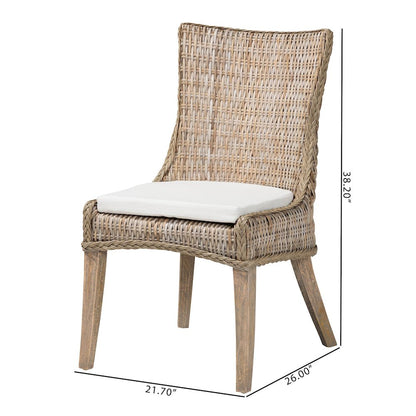 Derris Natural Rattan Dining Chair