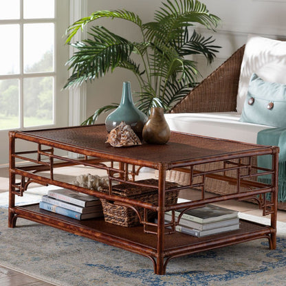 Sebalio Tortoise Natural Rattan Coffee Table