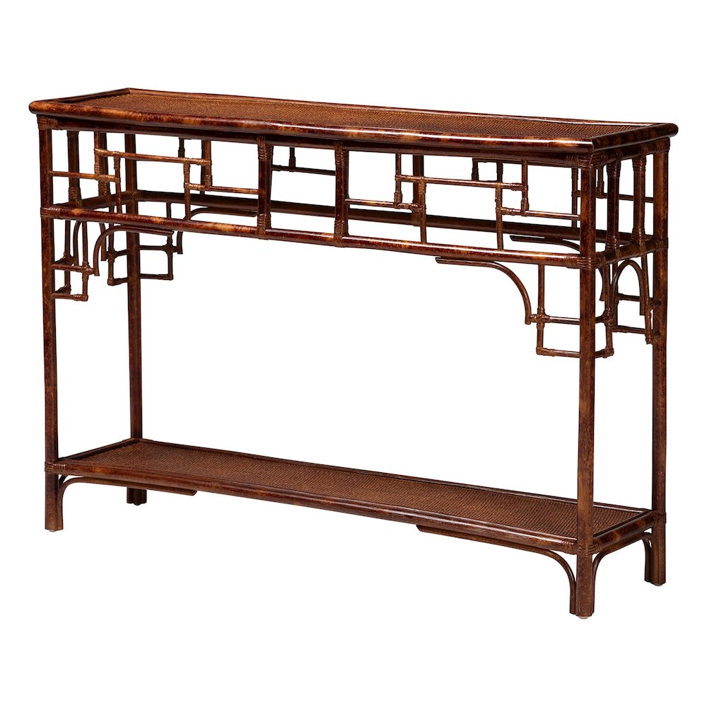 Sebalio Tortoise Natural Rattan Console Table