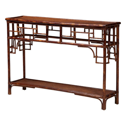 Sebalio Tortoise Natural Rattan Console Table