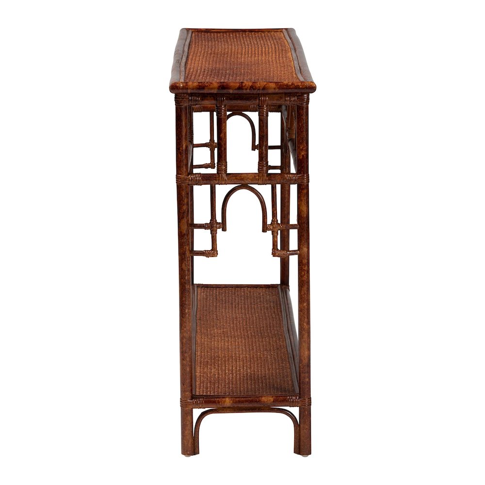 Sebalio Tortoise Natural Rattan Console Table