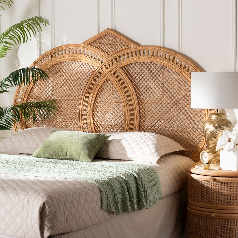 Nerita Natural Rattan Standalone Headboard