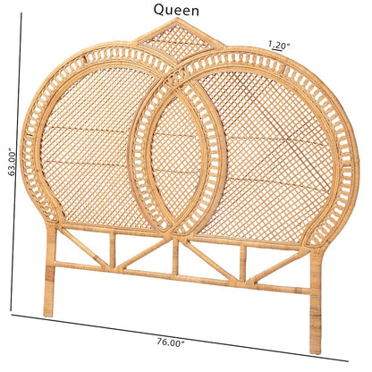 Nerita Natural Rattan Standalone Headboard