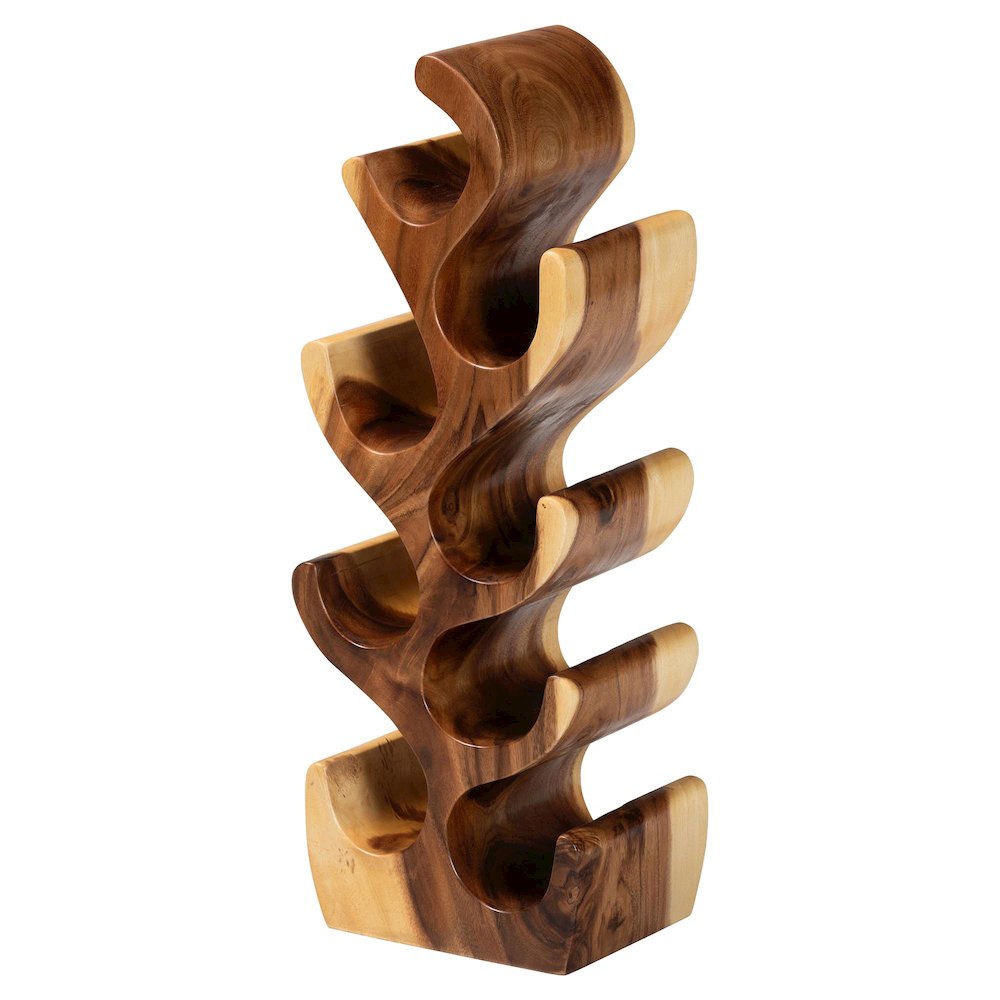 Matana Suar Wood Wine Rack