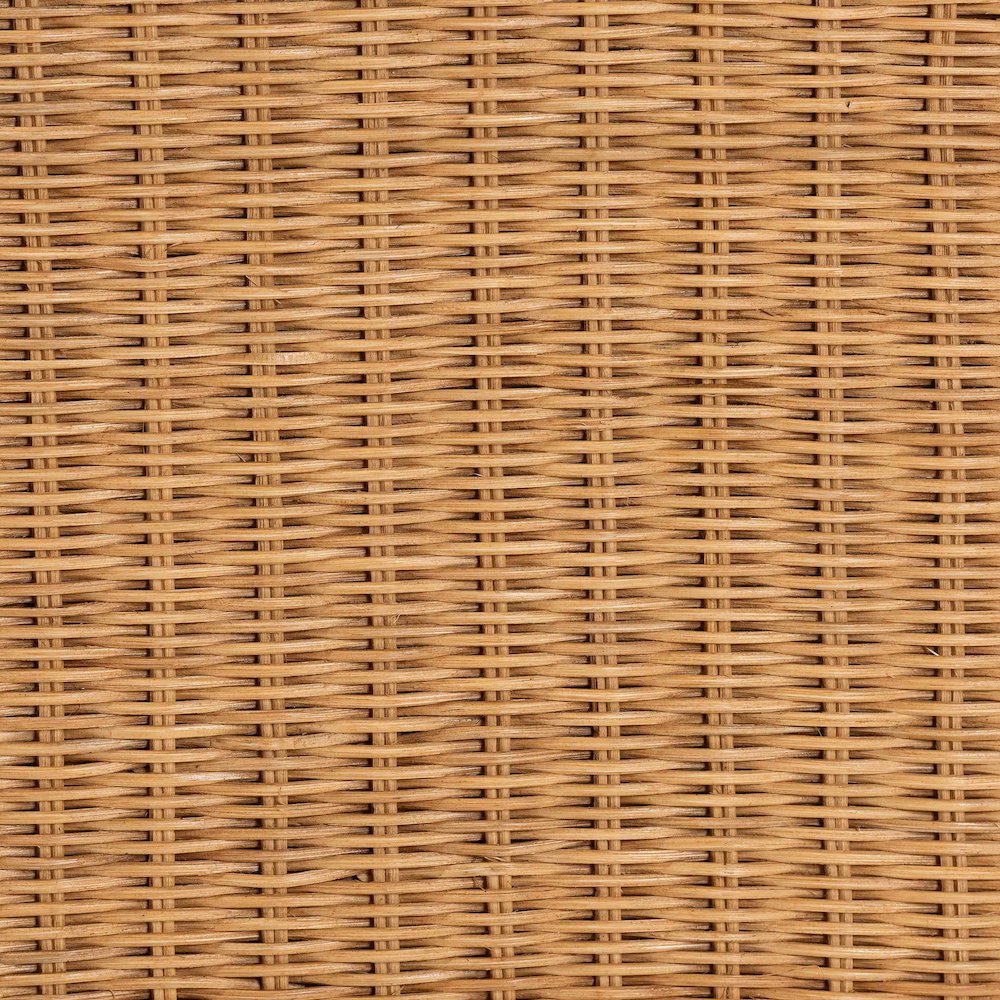Dolby Natural Rattan Coffee Table - Handwoven Wicker Accent Table
