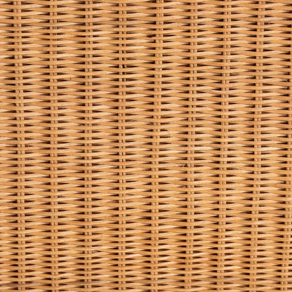 Natural Rattan Console Table - Handwoven Wicker Accent Table