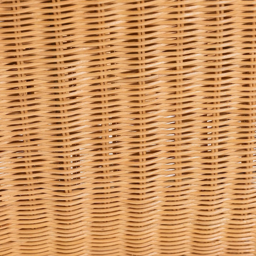 Natural Rattan 2-Piece Living Room Set - Handwoven Wicker Accent Seating