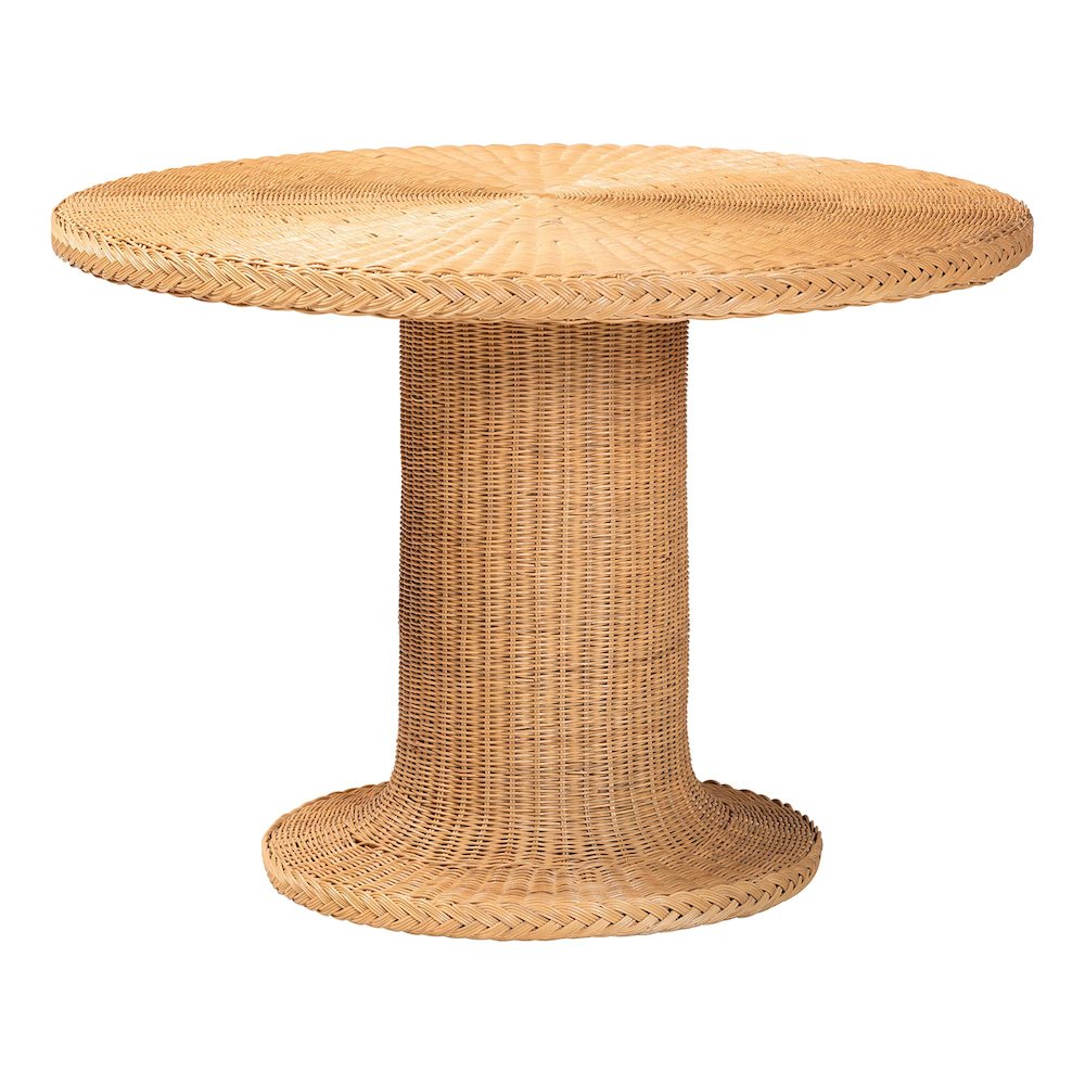 Akiko Bohemian Light Honey Rattan 5-Piece Dining Set