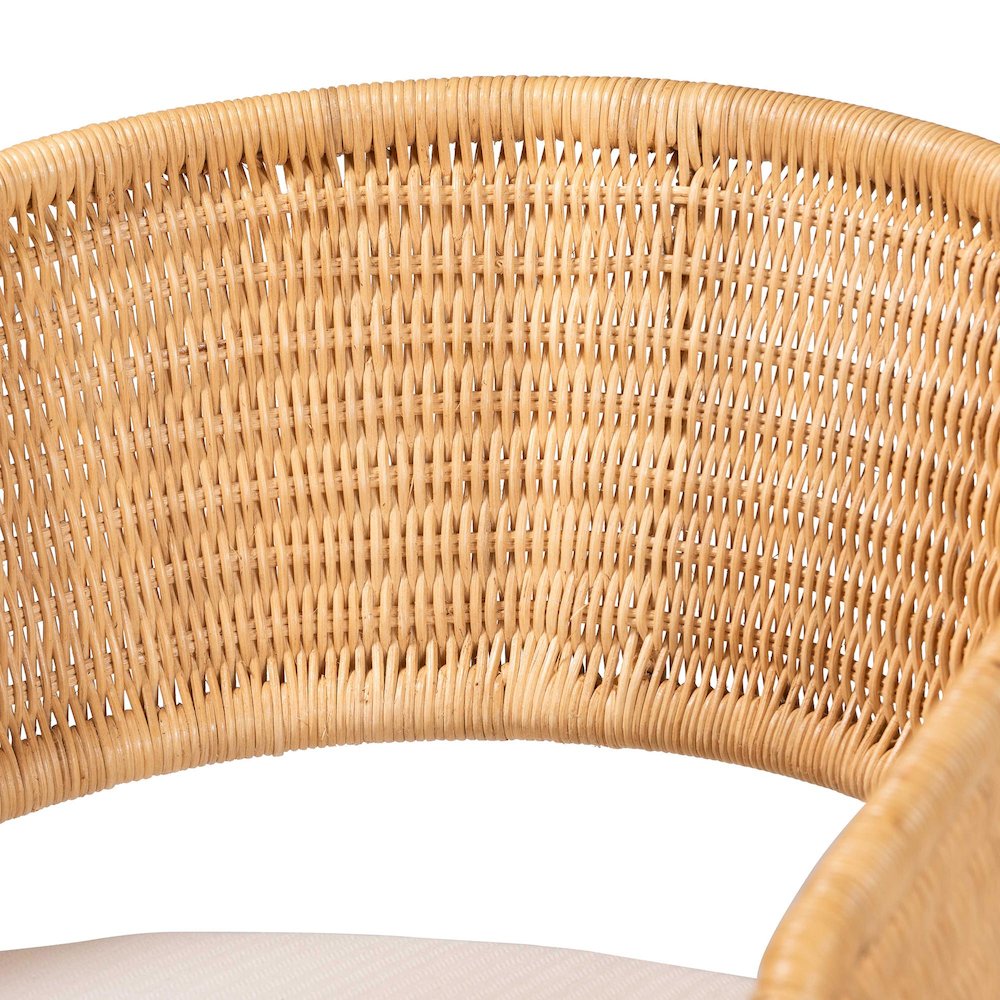 Arisu Bohemian Light Honey Rattan 5-Piece Dining Set