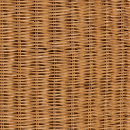 Natural Rattan Sofa with Cushion - Handwoven 3-Seater Couch