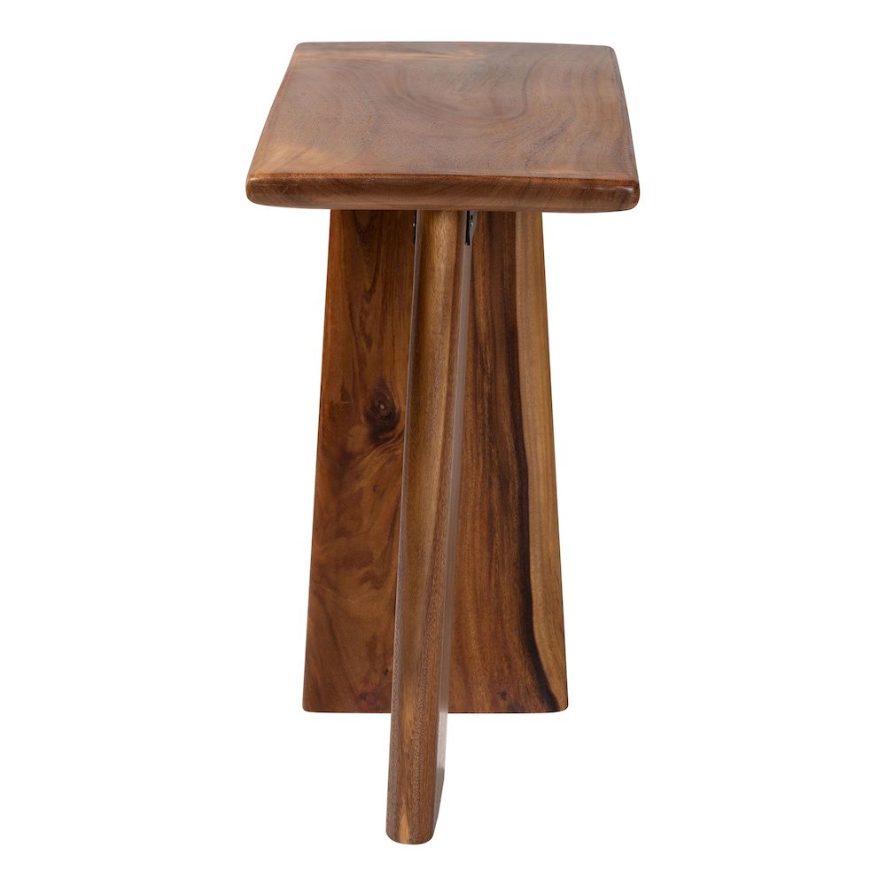 Wood Console Table - Live Edge Statement Table for Entryway or Living Room