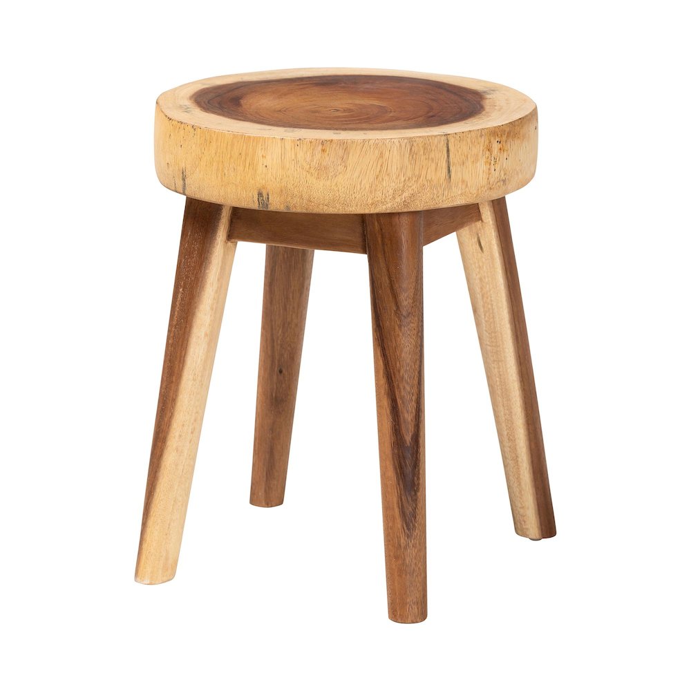 Jia Suar Wood End Table - Handcrafted Side Table