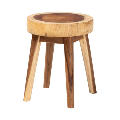 Jia Suar Wood End Table - Handcrafted Side Table