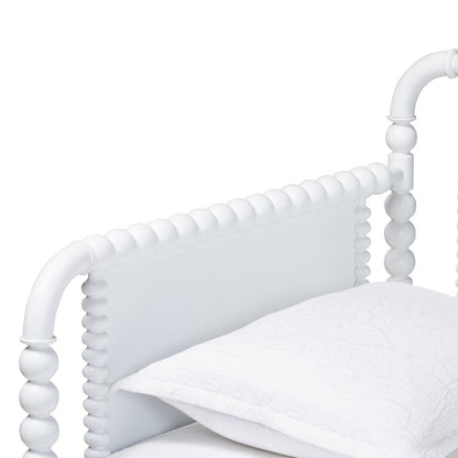 Daybed with Rolling Trundle - Wooden Bed Frame, Twin, White