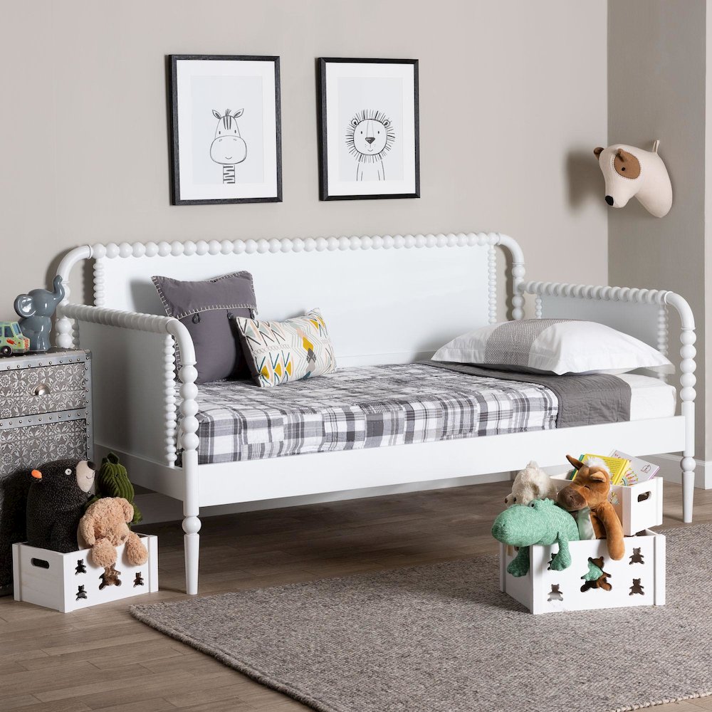Bobbin Daybed - Wooden Bed Frame with Turned Spindle Detailing