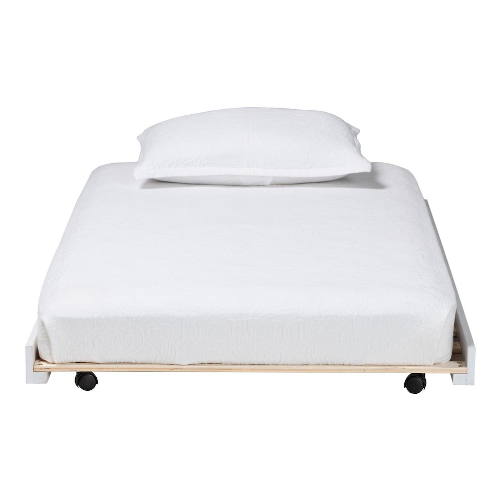 Trundle - Underbed Low-Profile Rolling Base, Twin, White