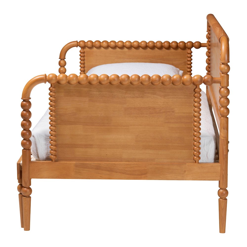 Twin-To-King Expandable Daybed - Wood Bed Frame with Turned Spindle Detailing