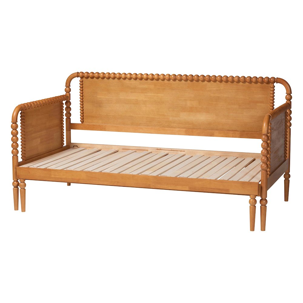 Twin-To-King Expandable Daybed - Wood Bed Frame with Turned Spindle Detailing
