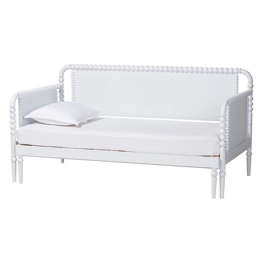 Twin-To-King Expandable Daybed - Wood Bed Frame, White
