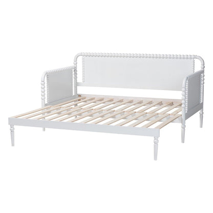 Twin-To-King Expandable Daybed - Wood Bed Frame, White