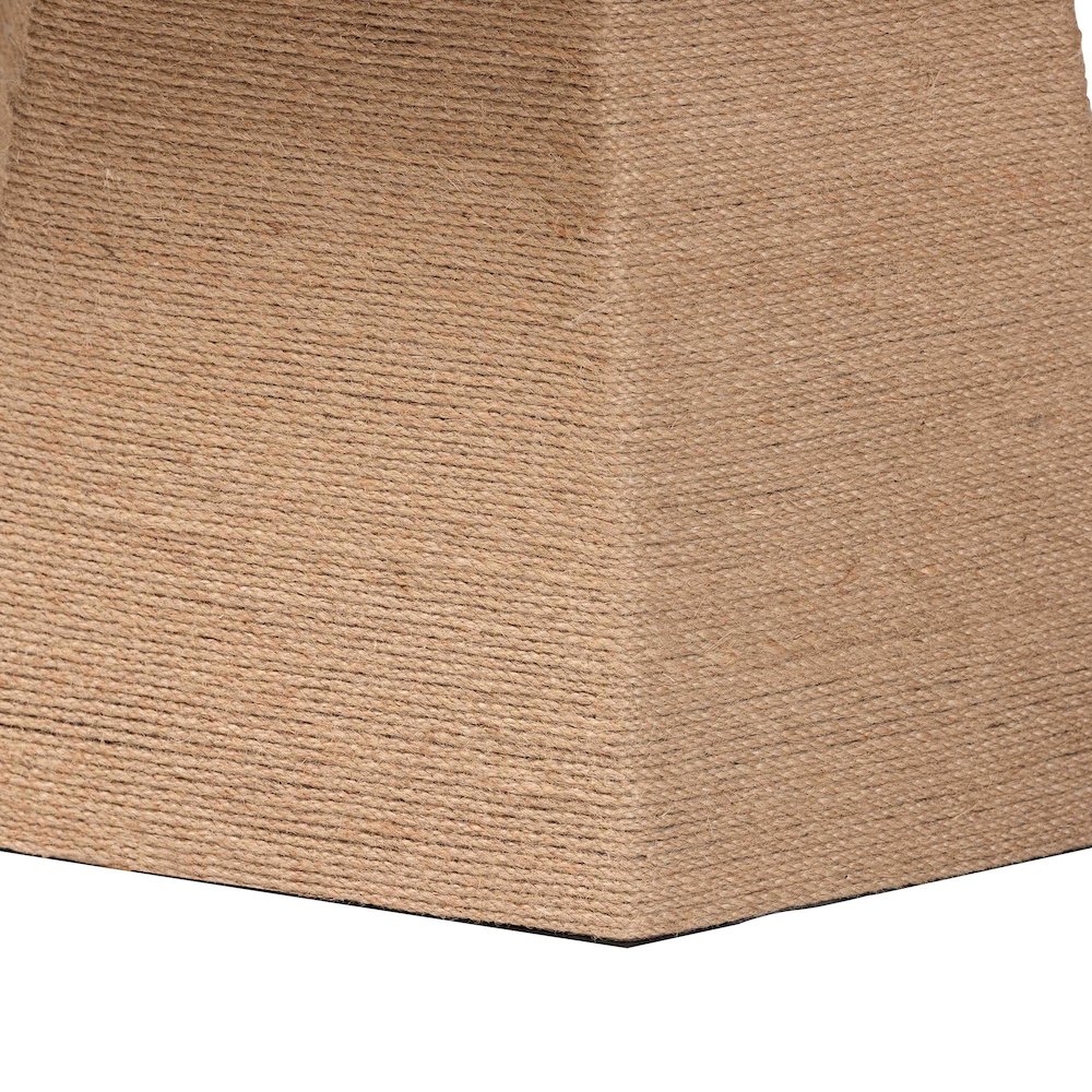 Natural Jute Coffee Table - Textured Handwoven Cocktail Table