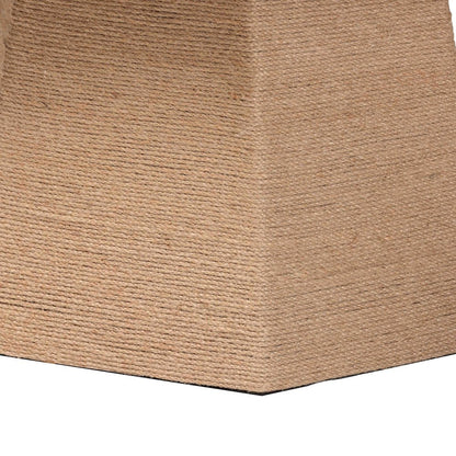 Natural Jute Coffee Table - Textured Handwoven Cocktail Table