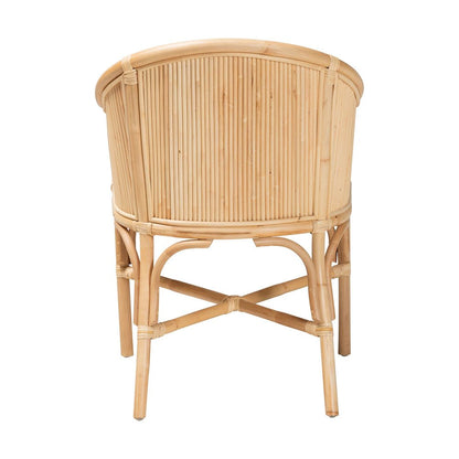 Hollis Natural Rattan Barrel Chair