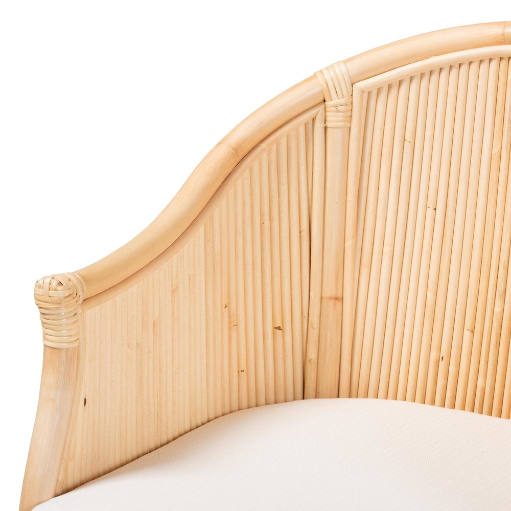 Hollis Natural Rattan Barrel Chair