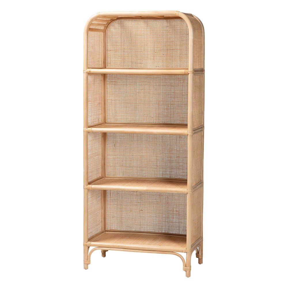 Chusi Natural Rattan Decorative Shelf