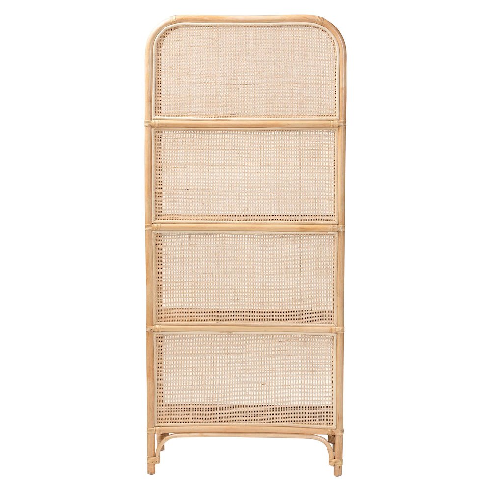 Chusi Natural Rattan Decorative Shelf