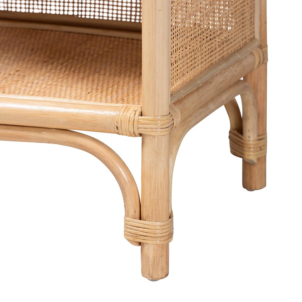 Chusi Natural Rattan Decorative Shelf
