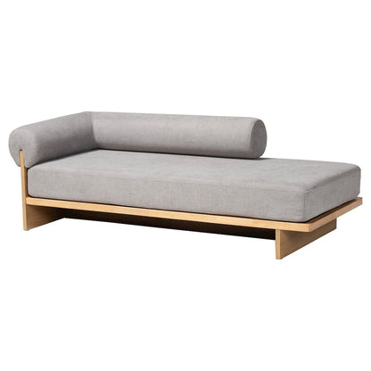 Baxton Studio Bertille Left-Arm Chaise Lounge