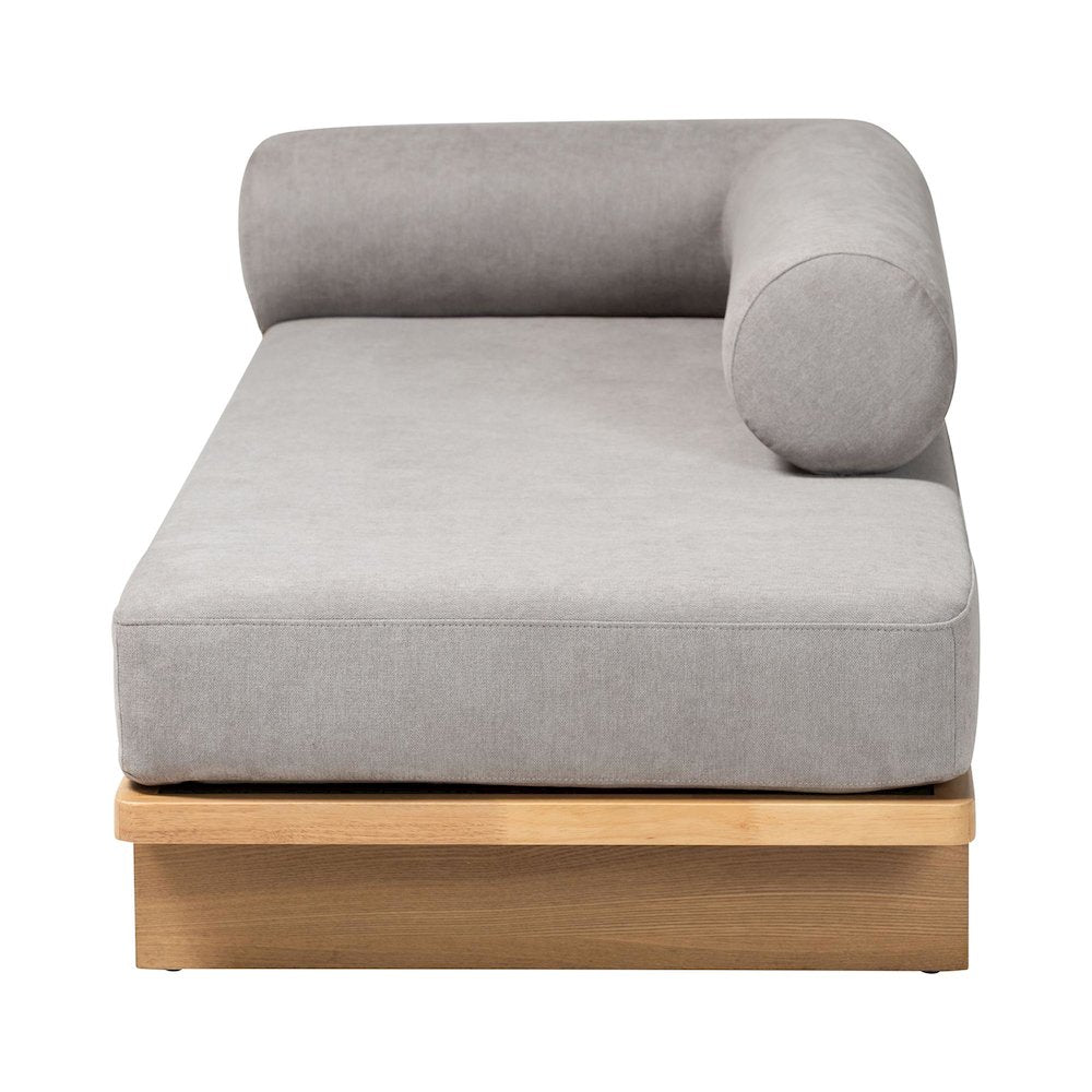 Baxton Studio Bertille Left-Arm Chaise Lounge